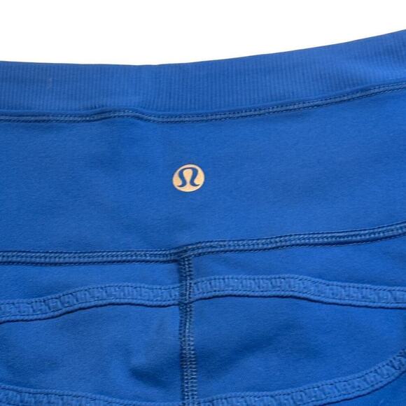 Lululemon Roll Out Crop Legging Baroque Blue Size 6 - Picture 5 of 13